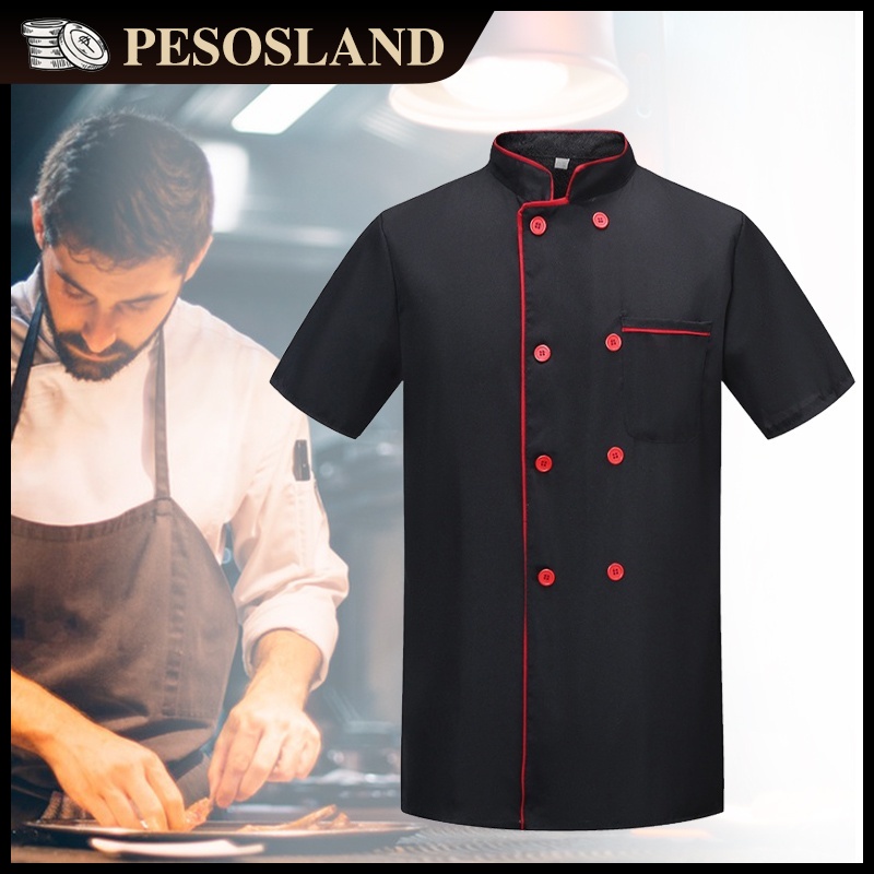 Chefs Hotel Restaurant Kitchen Cooking Uniform Short Sleeve | Shopee ...