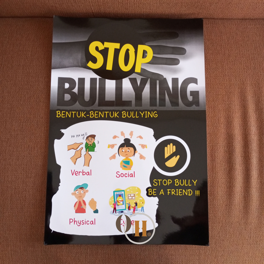 Stop Bullying Poster - School Poster - Child Violence STOP Poster ...