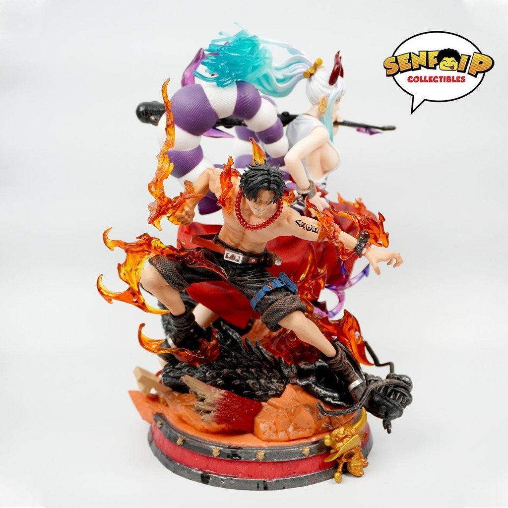 HQKO Anime One Piece Portgas D Ace & Yamato Action Figure PVC ...