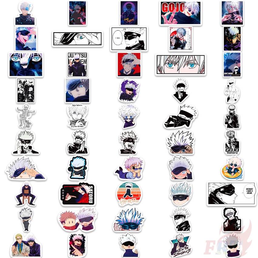100Pcs/Set Satoru Gojo Stickers DIY Fashion Waterproof Doodle Decals ...