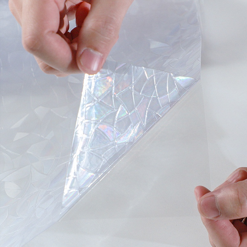 Width-60cm Length-1m 3D Laser Sunscreen Glass Sticker PVC American ...