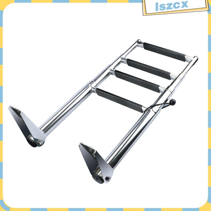 [Lszcx] Telescoping Pontoon Boat Ladder Extendable Ladder Stainless