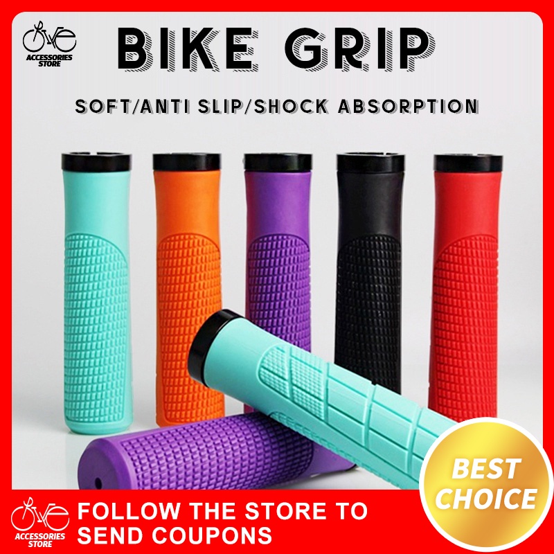 1Pair Bike Handle Grip MTB Silicone Shock Absorbing Non Slip Soft   Sg 11134201 7rbmy Lm65err6gi4w83