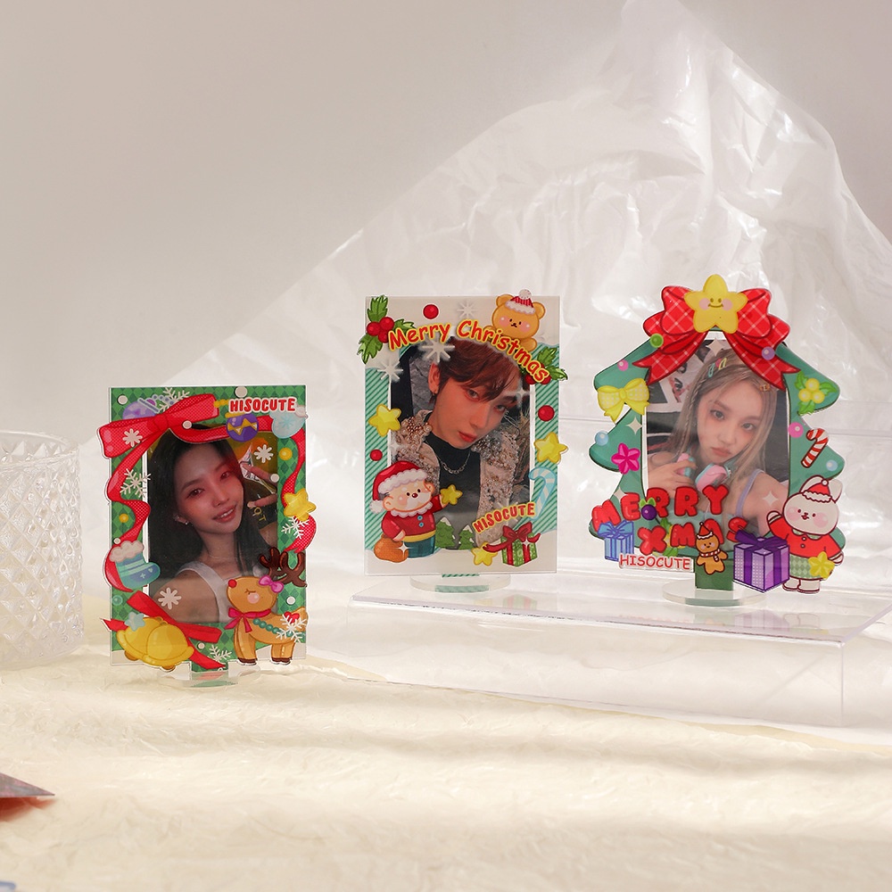 Acrylic Christmas Decorations Photo Frame Three-inch Photo Risers Stand ...