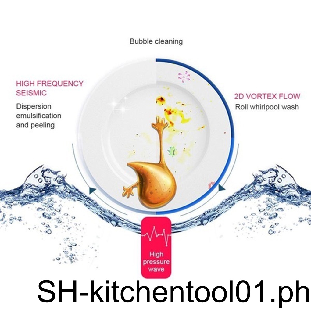 Ultrasonic Mini Dishwasher USB Smart Home Washer Vegetable Fruit