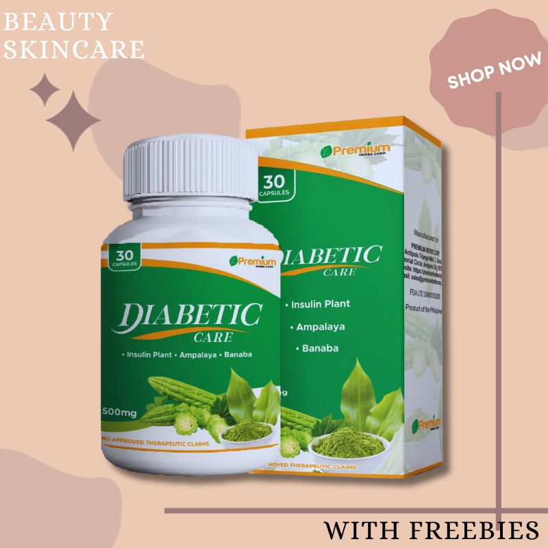 Diabetic Care Supplement (30 Capsules) with Insulin Plant Ampalaya