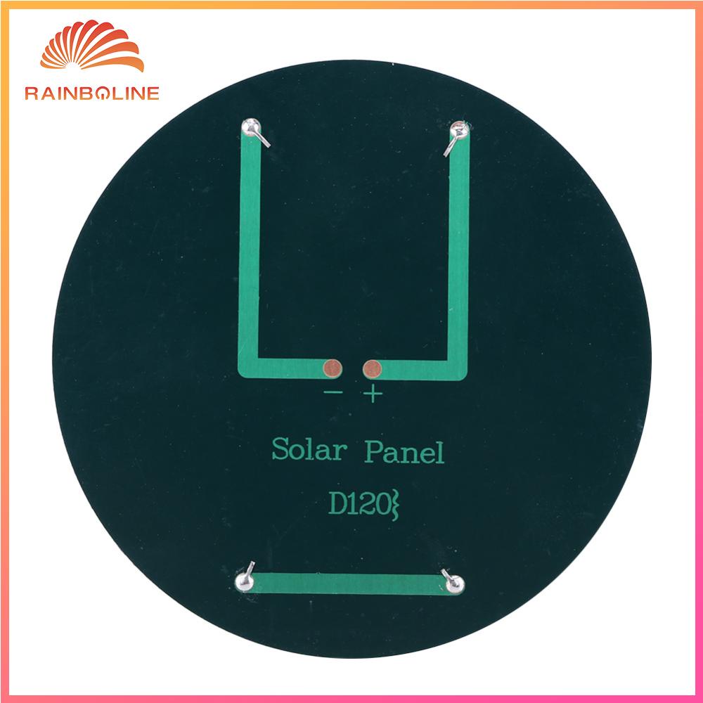 Rain 10-1pcs 1.1W 5V Solar Panel Kit Mini Round Polycrystalline Silicon ...