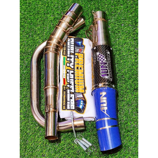ROUSER 135 LS OPEN MUFFLER EXHAUST PIPE COMPLETE SET ALSO AVAILABLE