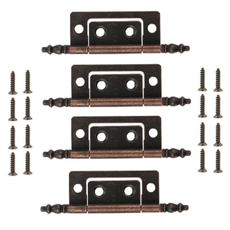 4Pcs 83*24mm Antique Bronze Crown Head Hinges 6 Holes Jewelry Gift Box ...