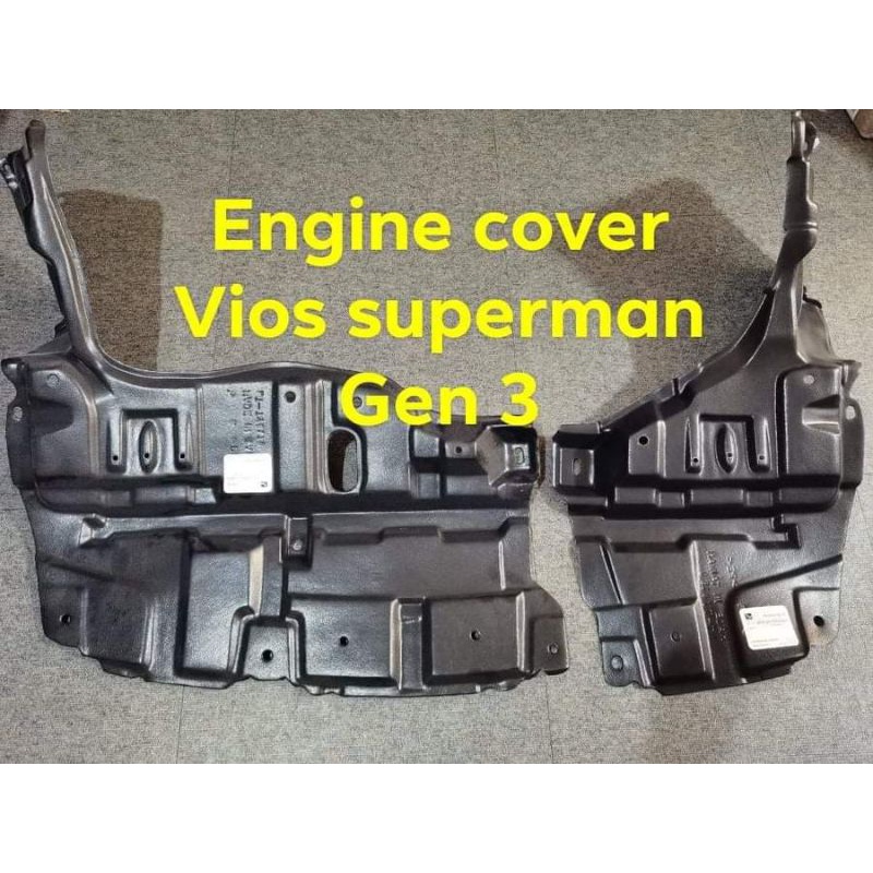 【High Quality】Engine Cover Toyota Vios Superman Gen 3 2013 to 2018 yr