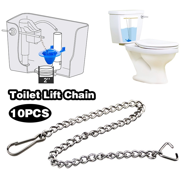 10pcs/set 25cm Toilet Lift Chain Fits Most Toilet Flappers Toilet