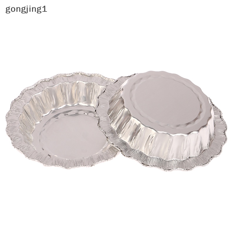Gonjone 10Pcs Round Aluminum Foil Mini Pie Pans Wavy Edge Small Pie Pans For Bakeries Cafes