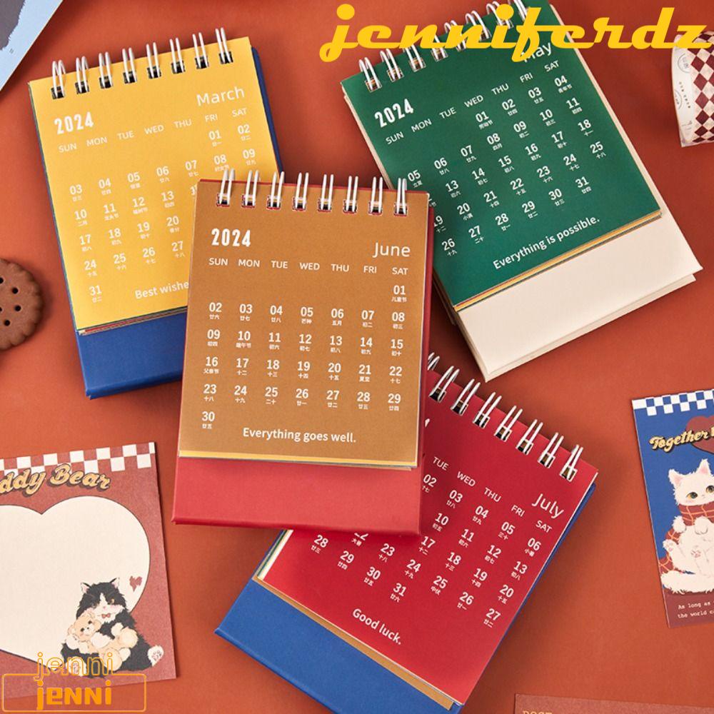 jenniferdz-2024-calendar-standing-flip-calendar-agenda-organizer