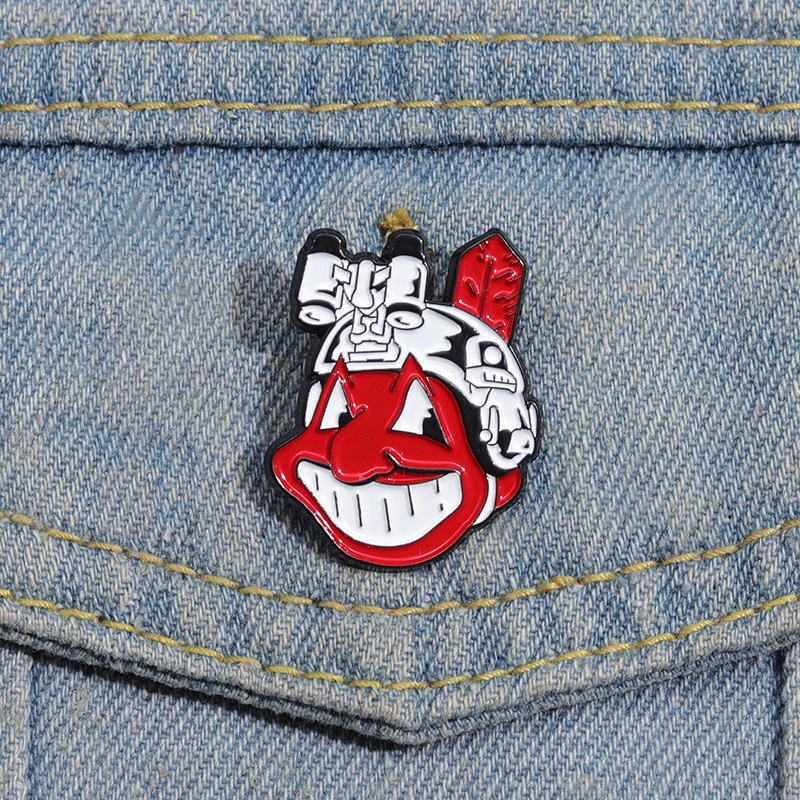 MLB American Professional Baseball Team Benchmark Enamel Pin Cartoon ...