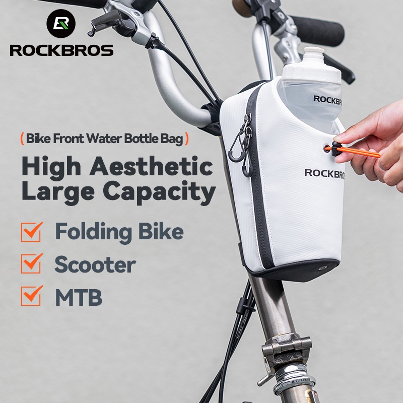 ROCKBROS Universal Handlebar Bag 1.5L Bicycle Front Bag Bottle Bag Suitable For MTB Folding Bike Scooter Bicycle Accessories