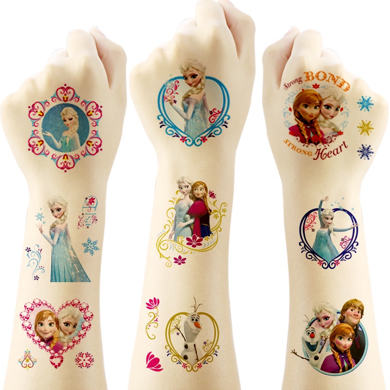 20 Sheets/Bag Frozen Series Cartoon Queen Elsa Tattoo Stickers Children ...