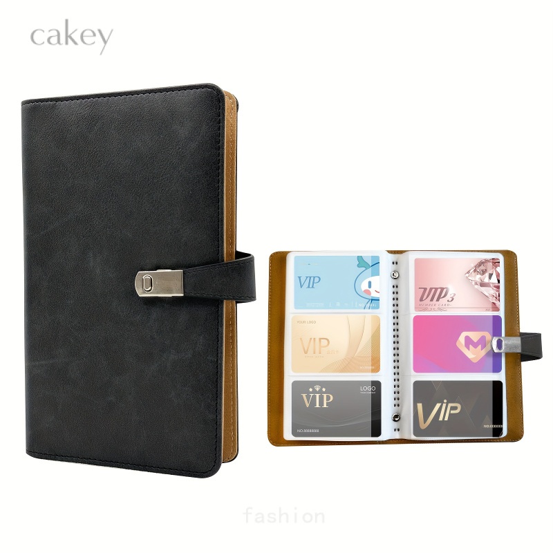 108 Slots Business Card Holder Credit Organizer Leather Business Credit  Cards Gift And VIP Cards Binder Wallet For Men And Woman With Plastic Sleeve,  Card Keeper Book | Shopee Philippines