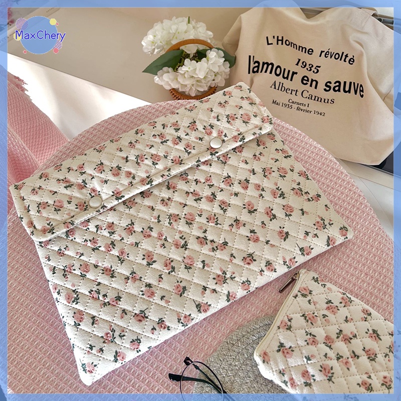 MCHY> Flower Pattern Cute Laptop Sleeve Case Bag 11 13 14 Inch For