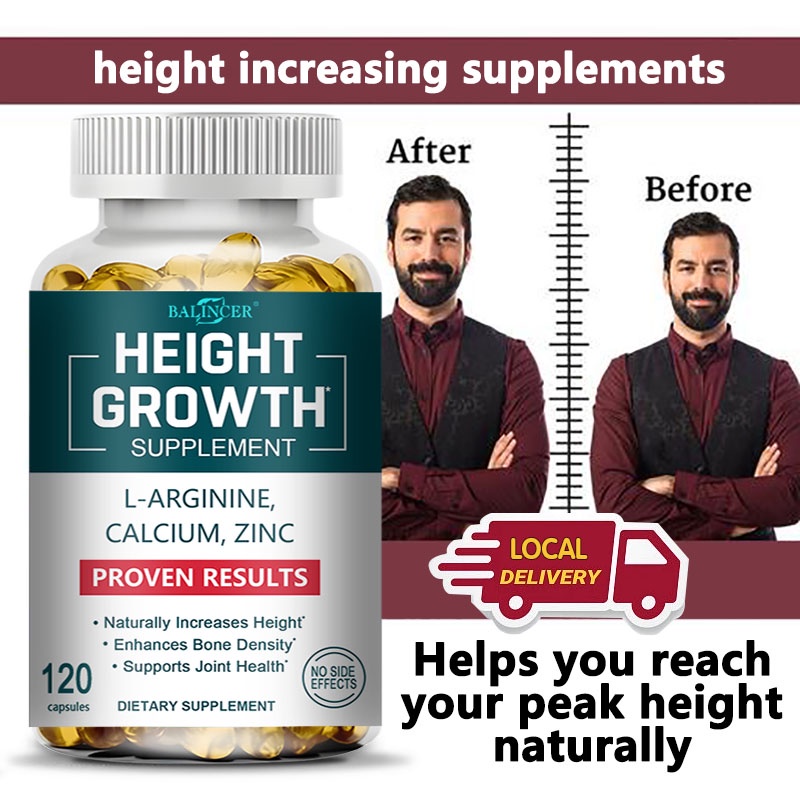 Heightincreasing vitamin supplement LArginine Calcium Zinc