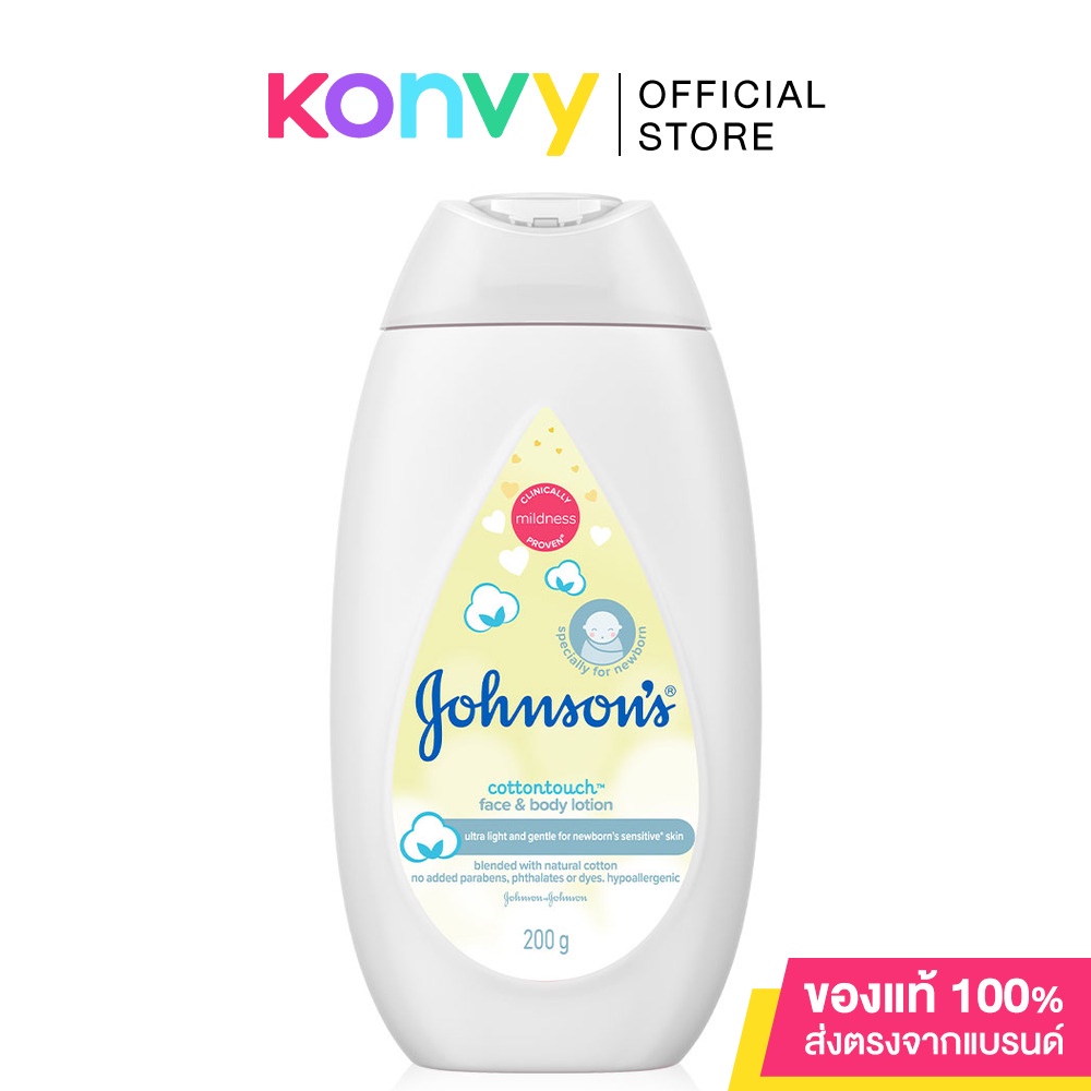 Johnsons Baby Cotton Touch Face Body Lotion 200ml Johnson & And Body ...