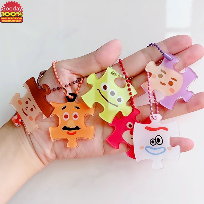 GD Building Block Puzzle Pendant Creative Keychain Cute Cartoon Small ...