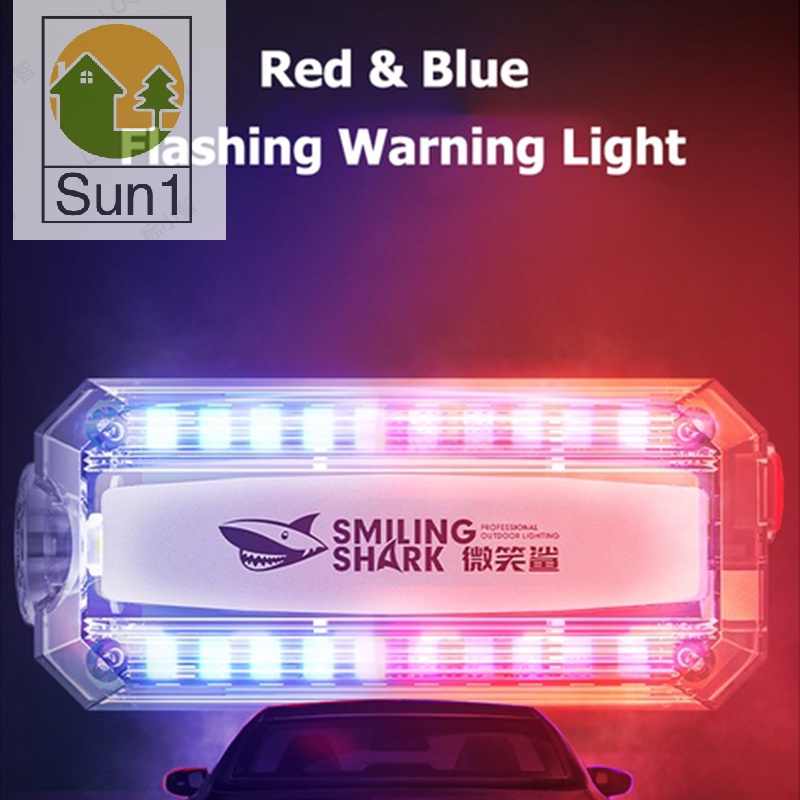 Sun1> Outdoor Red Blue Strobe Light Police Light Warning Lights Usb