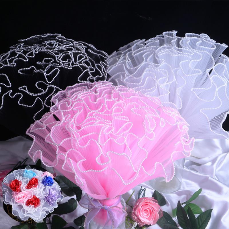 4.5 Meters Korean Fresh Flower Wrapping Mesh Paper Bouquet Floral