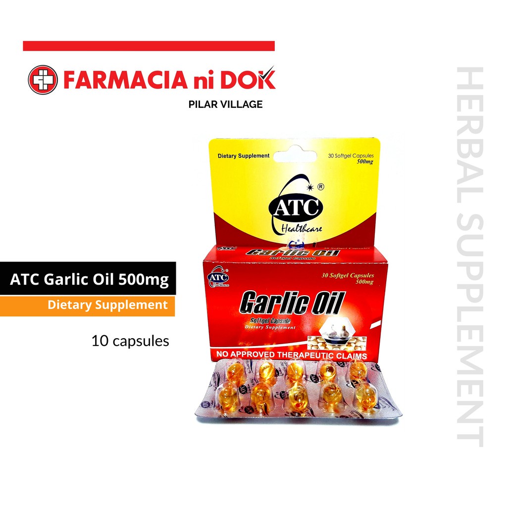 ATC Healthcare Garlic Oil for 10 Days 10 Capsules Shopee Philippines