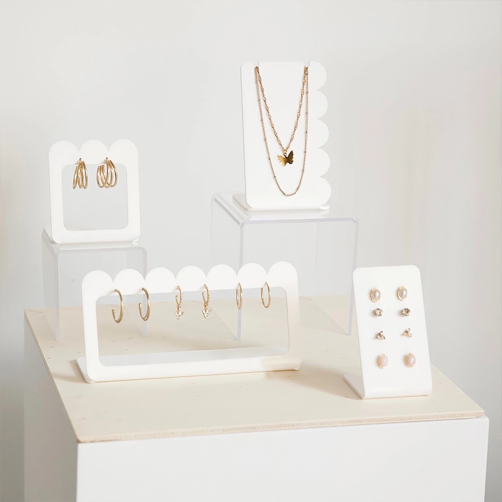 Acrylic Jewelry Retail Display Holder Ring Cone Stand Earring Rack ...