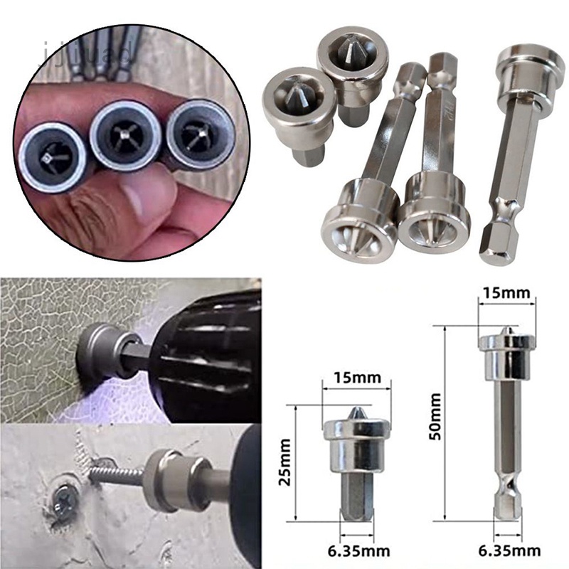Jjiuad Gypsum Board Screw Positioning Tip Positioning Bit PH2#起子 Cross ...