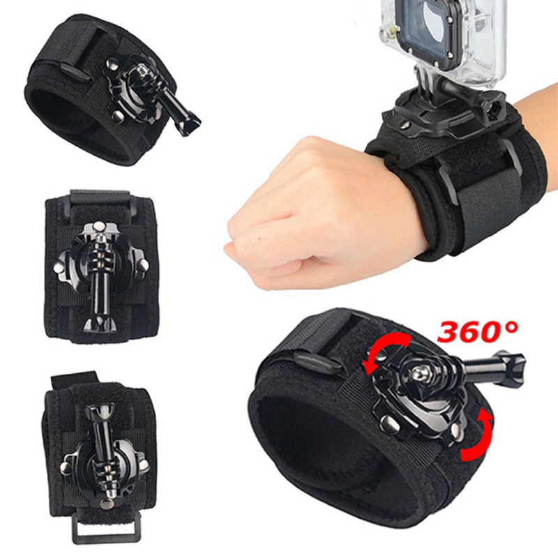 [READY STOCK] 360 Degrees Rotation Gopro Wrist Strap Arm Strap Mount ...