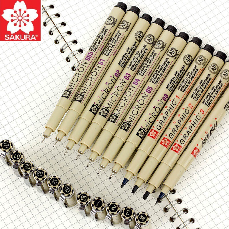 Original Cherry Blossom Pigma Micron Personal Drawing Note Number Pen ...