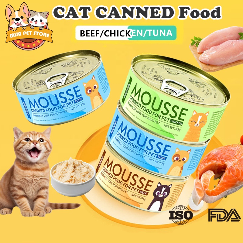 85g Mousse Cat Wet Food Cat Canned Nutrition Organic Cat Treats Cat