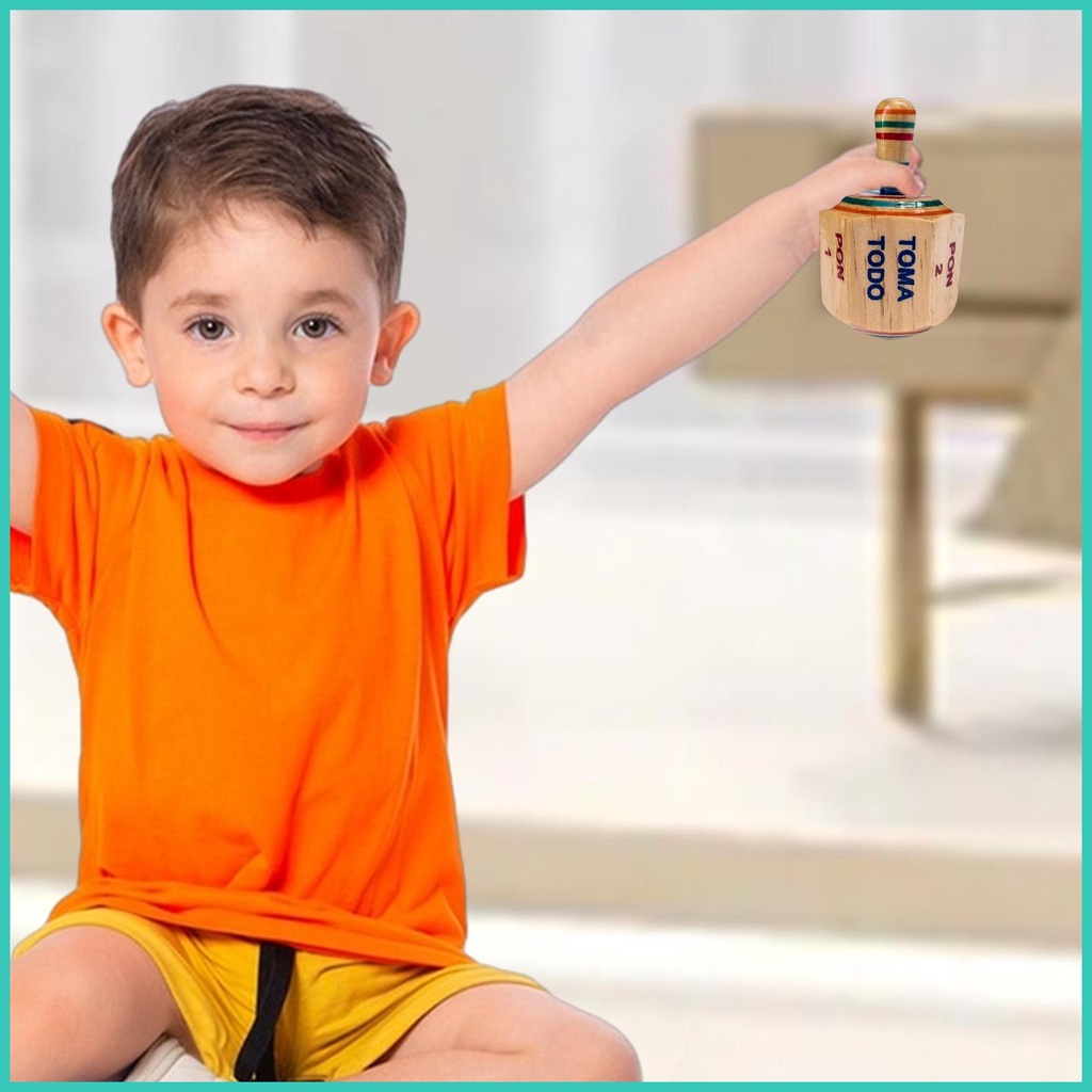 Toma Todo Mexican Game Tall Spinning Tops Traditional Mexican Game