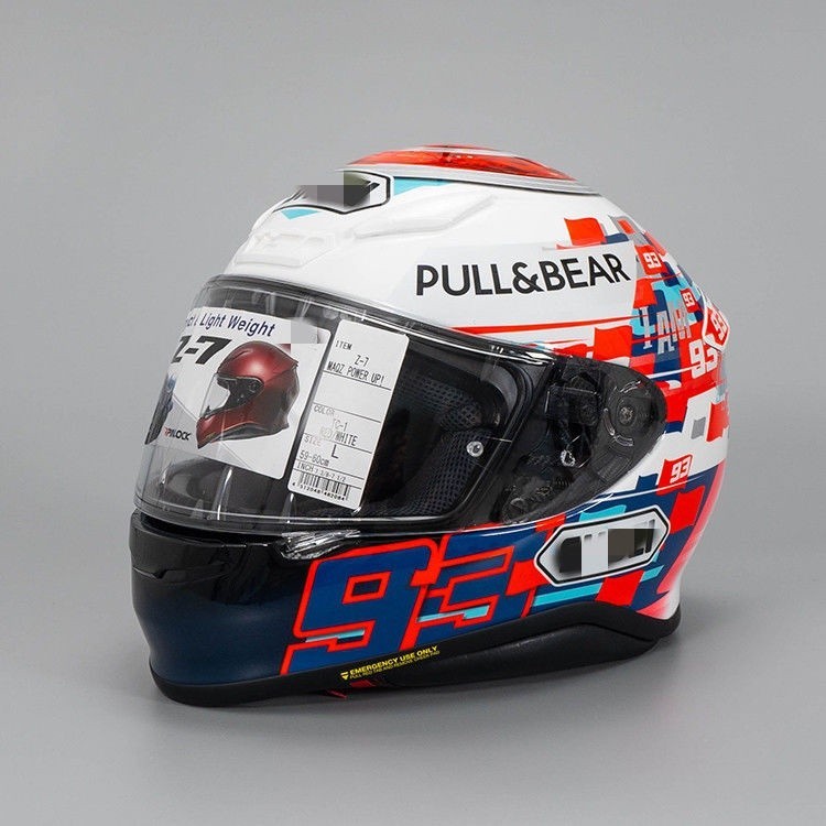 Z-7 MARQUEZ POWER UP！RED／WHITEヘルメットサイズM