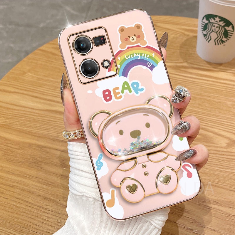 Casing OPPO RENO 7 4G RENO 8 F21 F21S PRO 4G Phone Case Liquid Silicone ...