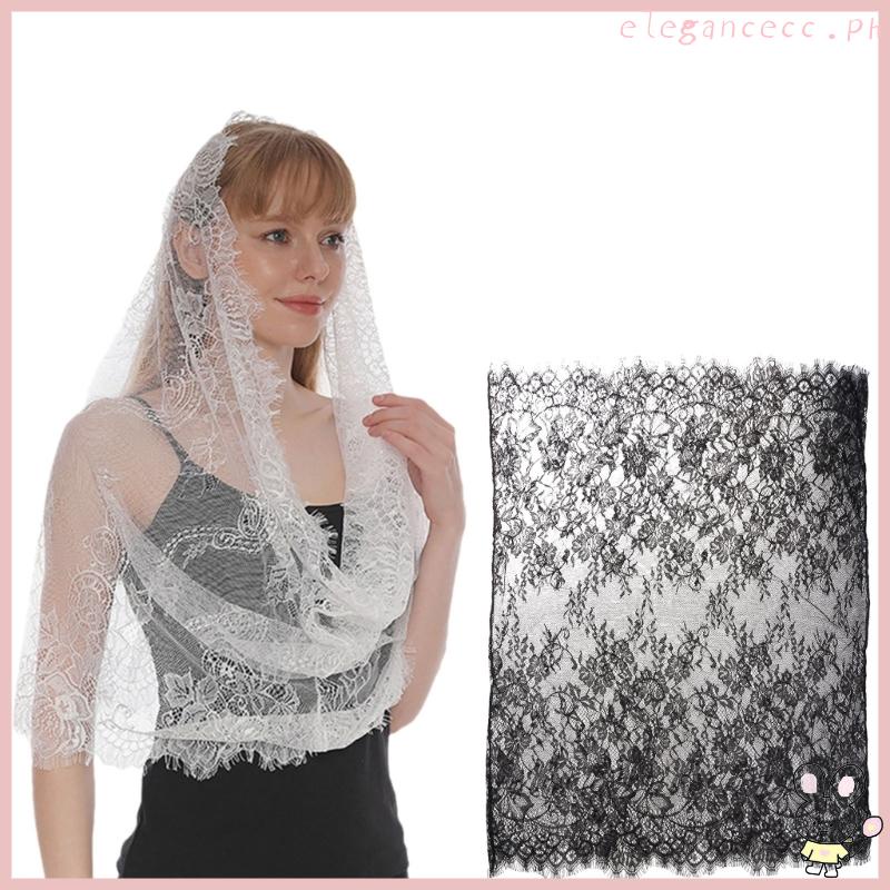 EE Lace for Head Scarf For Church Mantilla Lace Scarf Chapel Veil ...