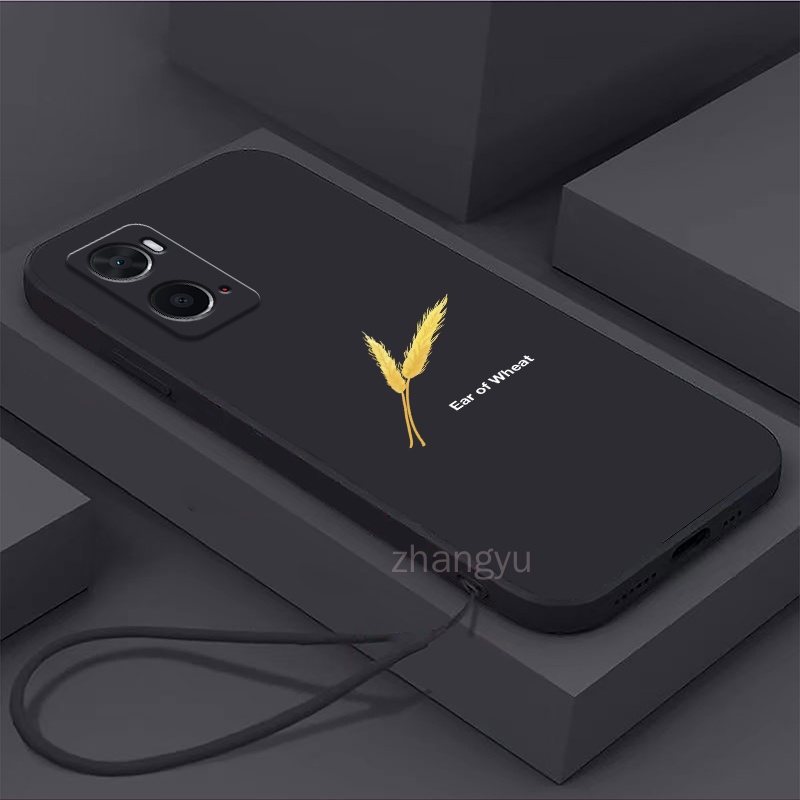 Casing OPPO A76 4G A96 4G A36 4G hp ear of wheat phone case shockproof