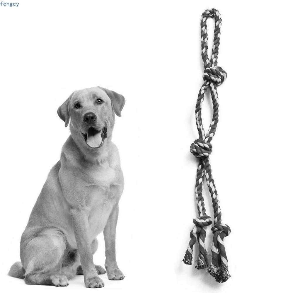 FENGCY Dog Rope Toys Cotton 26inch Tug Training For Aggressive Chewers