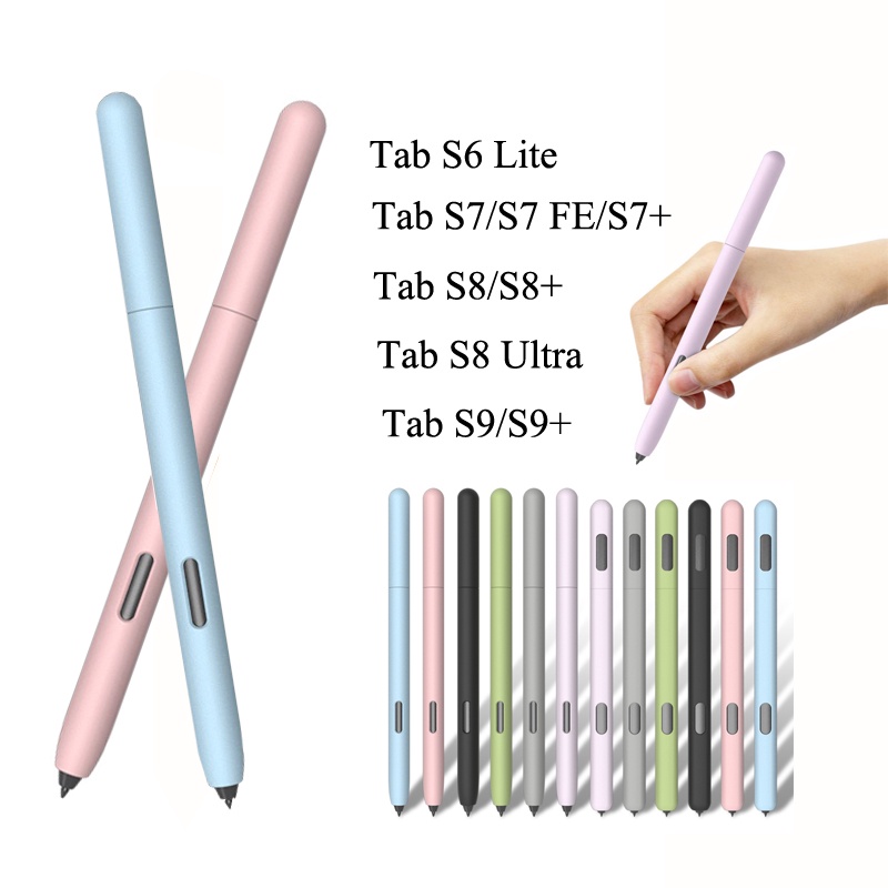 Case For Samsung Galaxy S Pen Tab S10 S9 S8 S7 FE Plus Ultra S6 Lite Soft  Silicone Pen Cover Non-slip Tablet Pencil Sleeve