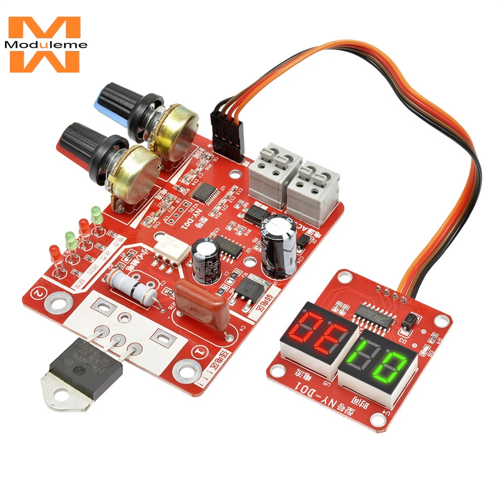 NY-D01 40A Digital Spot Welder Machine Time Control Board Spot welding ...