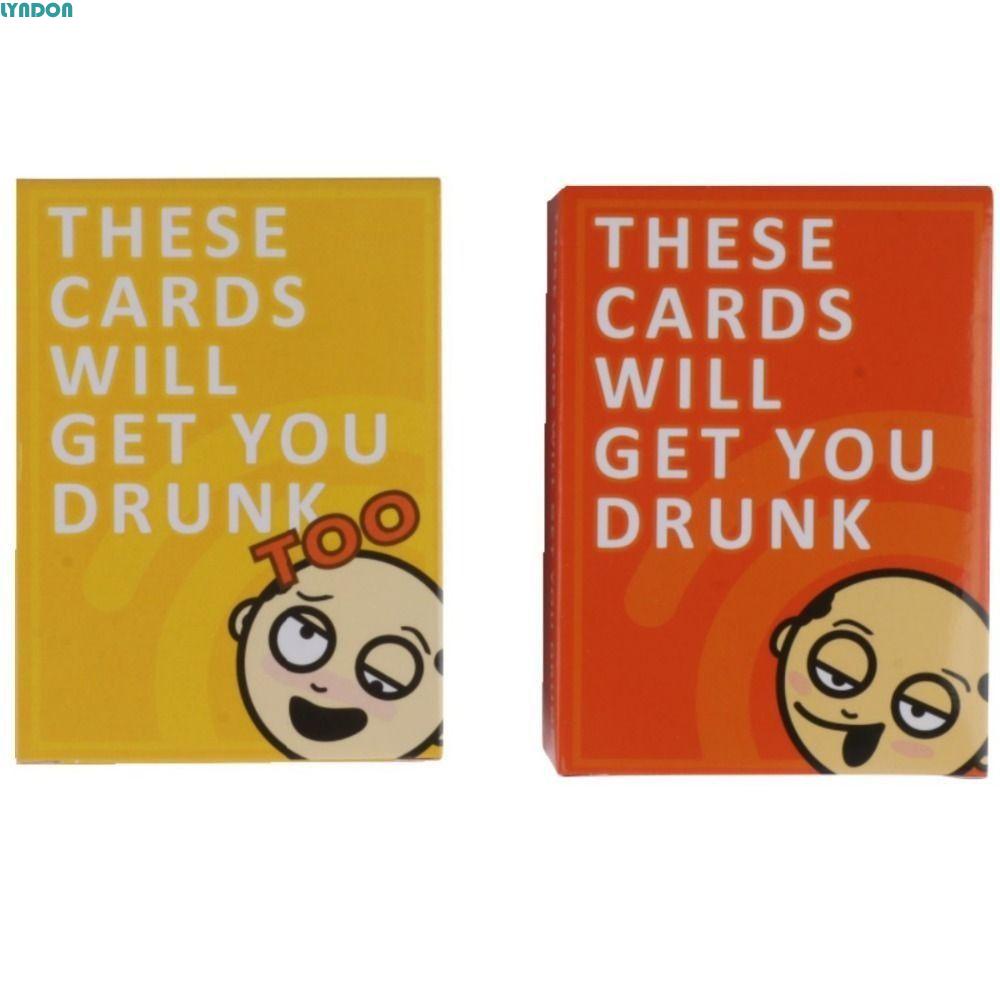 LYNDON 1 Box These Cards Will Get You Drunk, 100 Cards Fun Fun Drinking ...