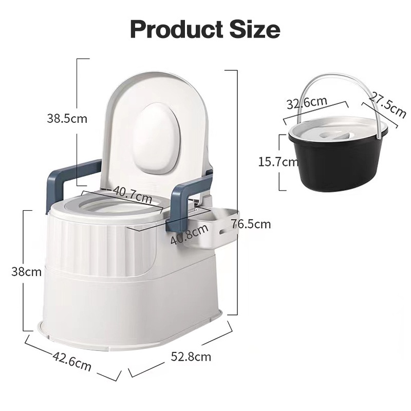 PoP【Upgraded 】Arinola for adult portable toilet bowl toilet chair ...
