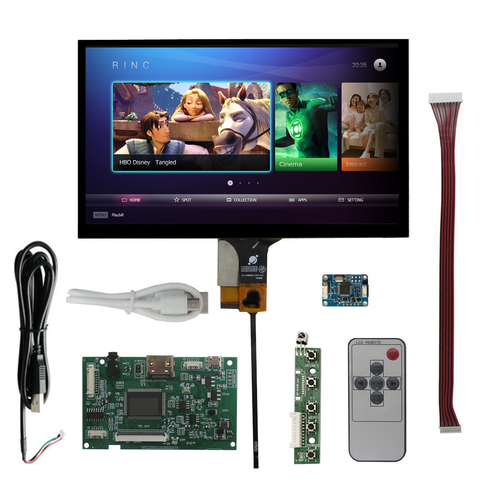 9 Inch 1024*600 LCD Display Screen Monitor Driver Control Board Audio ...