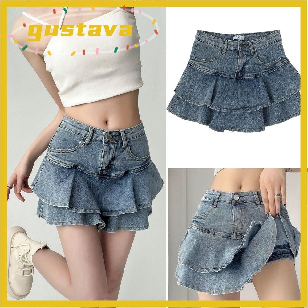 PC8265 Gustava Denim Skirt - Light Blue Wash main image 1