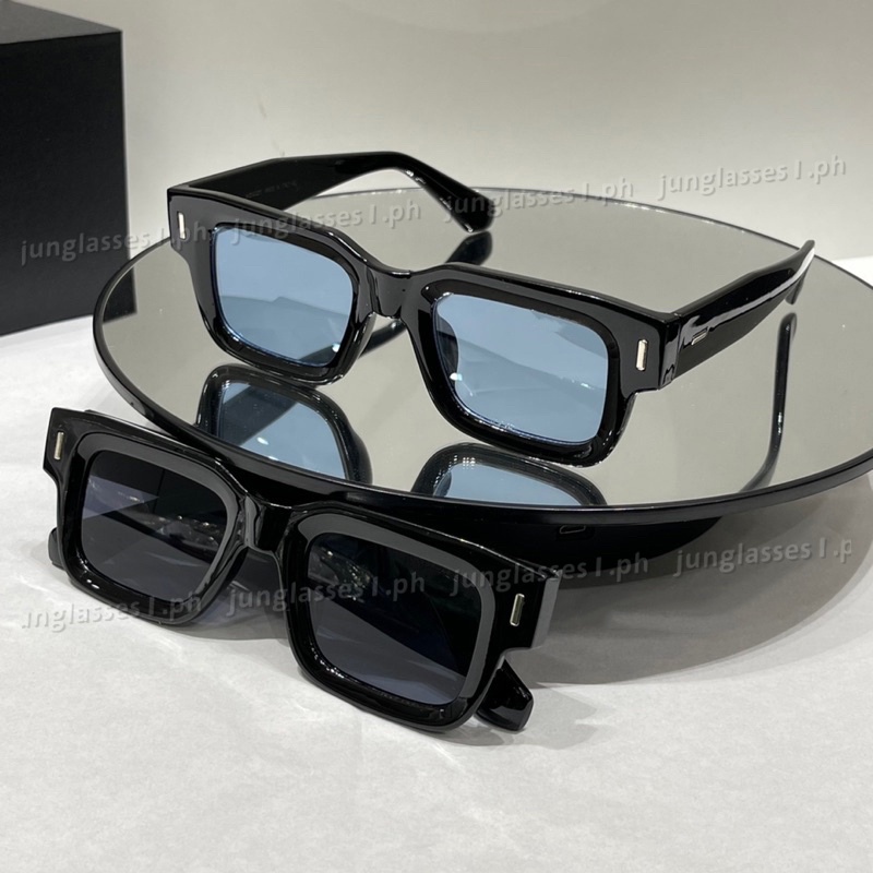 Retro Chunky Rectangle Sunglasses For Women & Men - Thick Frame, UV400, Multiple Lens Colors