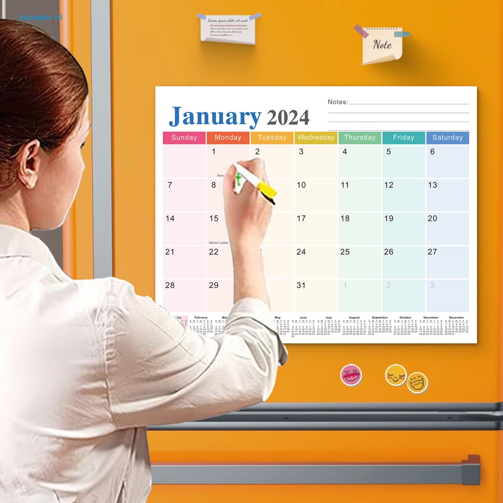 tuingzh Calendar Planner for Refrigerator Refrigerator