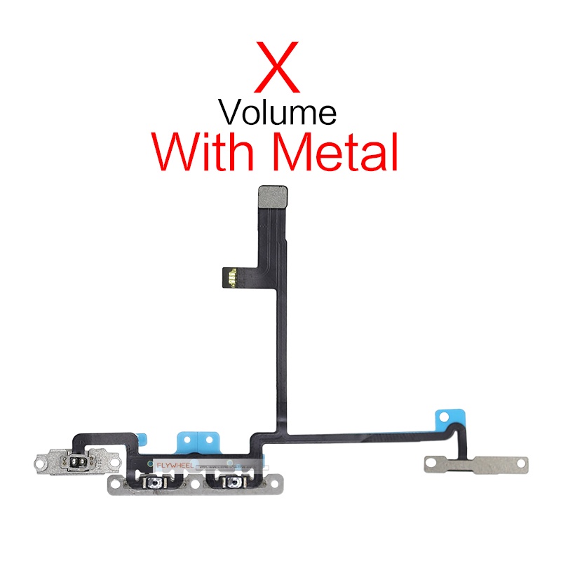 1pcs Power On Off Flex For iPhone X XR XS Max Volume Side Button Key ...