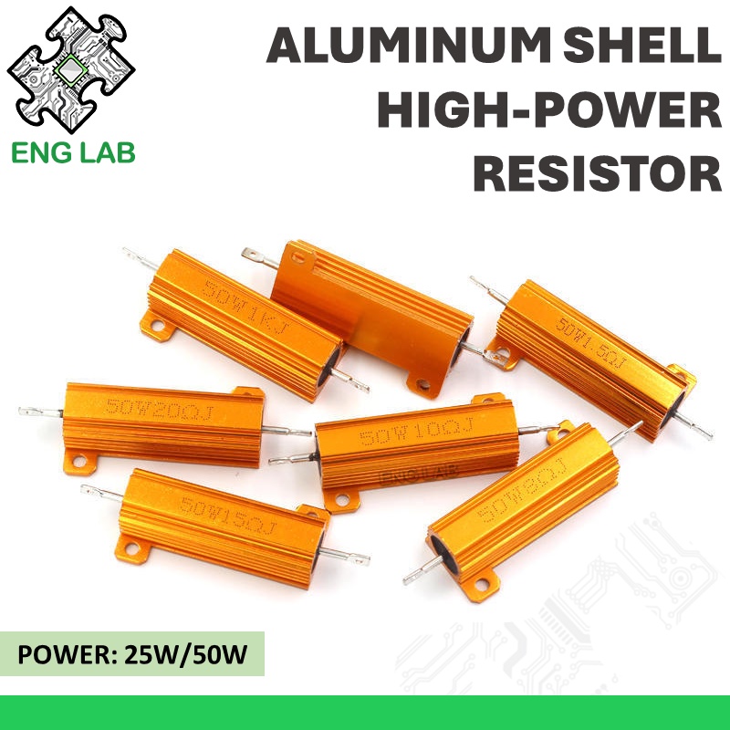 ENGLAB★25W/50W Aluminum Shell Resistor, High Power Discharging Resistor