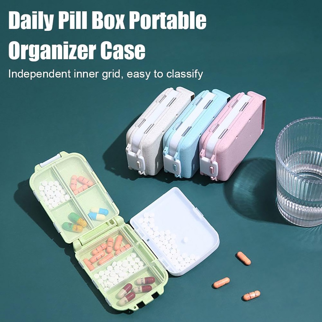 3 Layer Travel Mini Pill Kit Organizer Box Portable Family First Aid